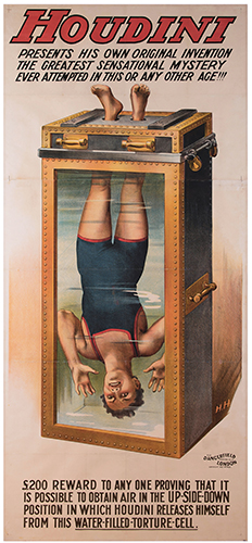 World Record Price - Houdini Poster
