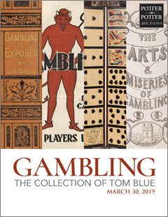 Gambling Memorabilia featuring The Collection of Tom Blue