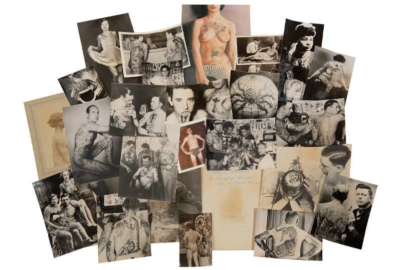 Gigantic Photographic Archive of Tattooed People and Related Memorabilia