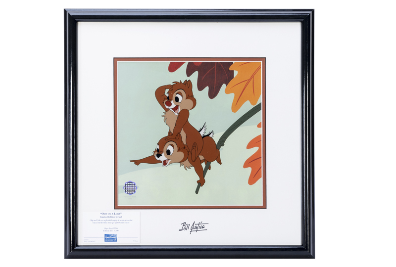 “Out on a Limb” Limited Edition Sericel Signed by Disney Legendary Animator, Bill Justice.