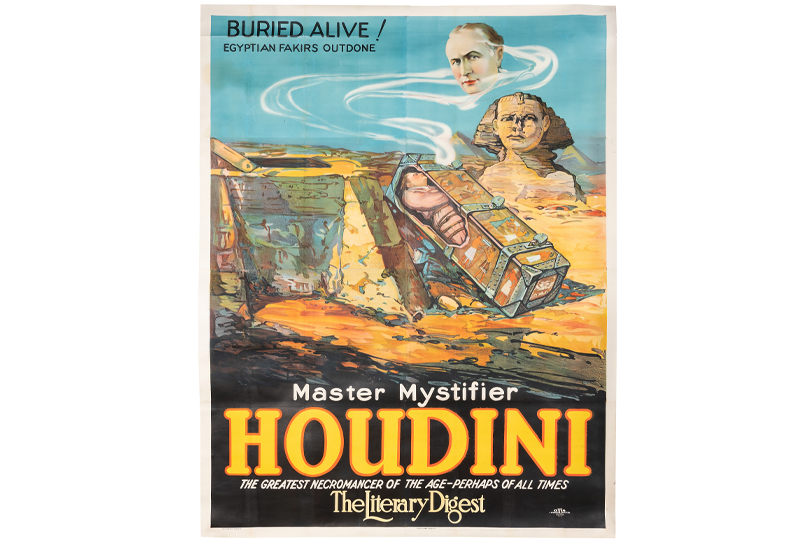 Buried Alive! Egyptian Fakirs Outdone. Master Mystifier. Houdini. 