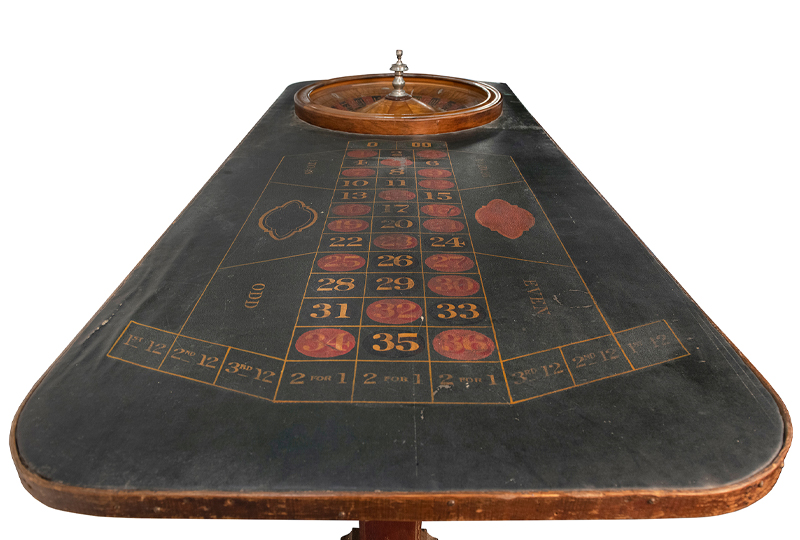 “Soapy” Smith’s Roulette Table and Wheel.