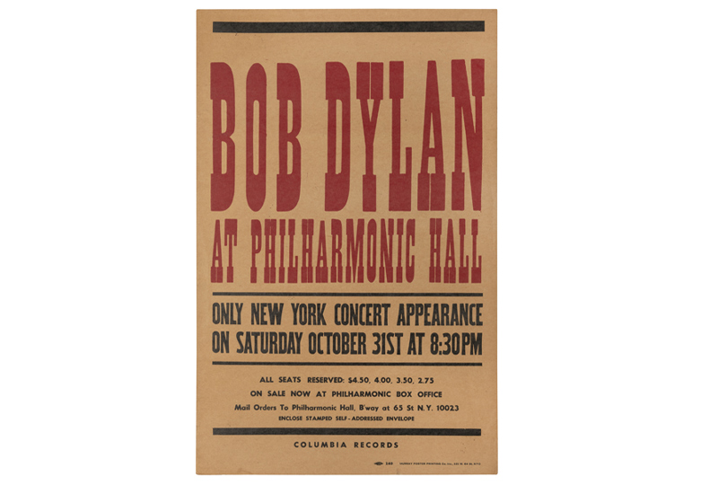 Bob Dylan at Philharmonic Hall 
