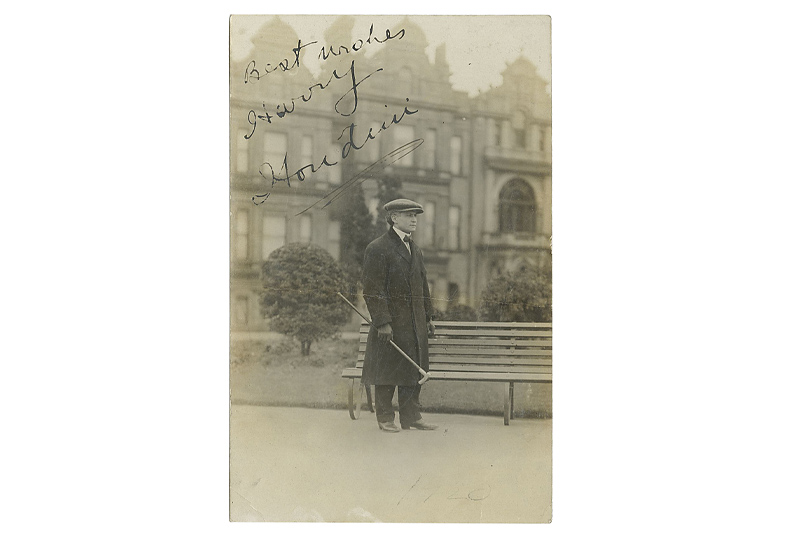 RPPC of Houdini, Inscribed and Signed.