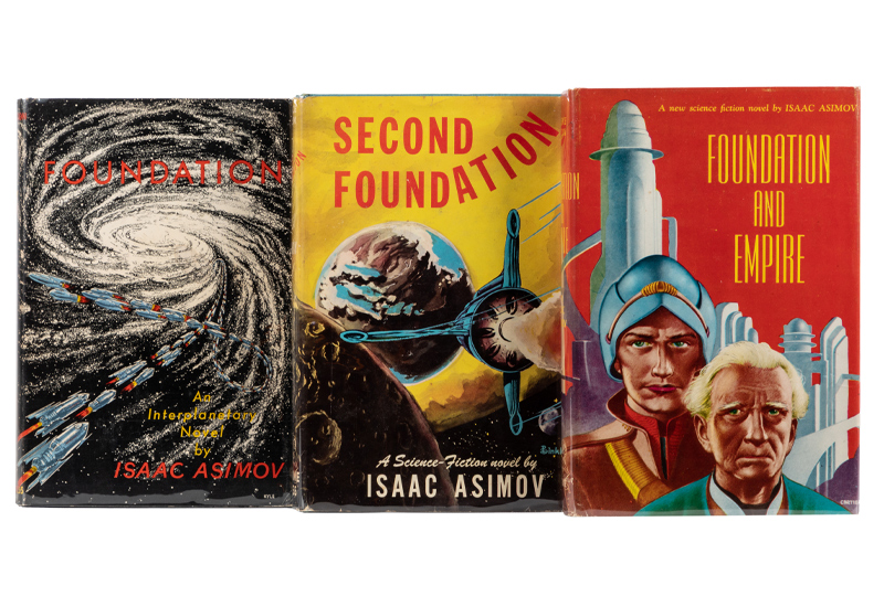  Isaac Asimov. The Foundation Trilogy, All First Editions in Jackets, All Inscribed by Asimov.