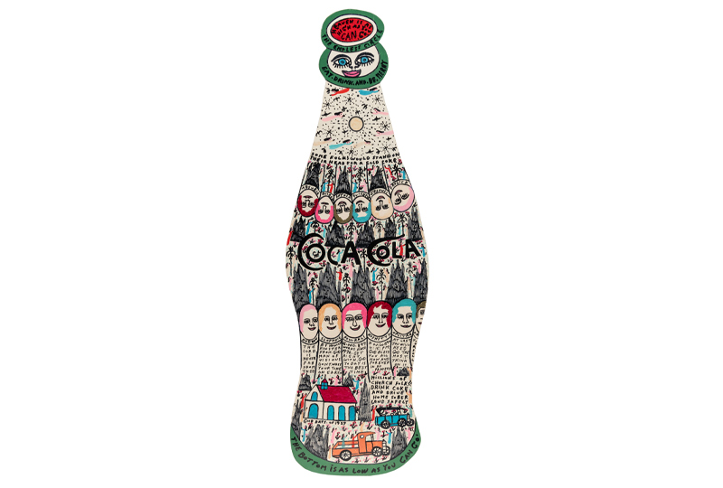 Howard Finster. Coke Bottle, #16,899.